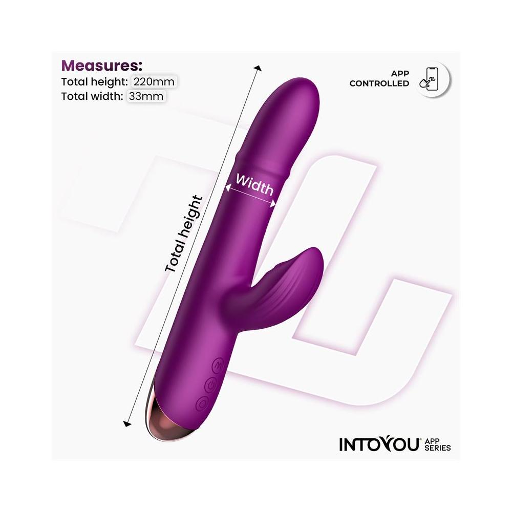 Into You - Sendel Vibe - Vibratore con Anello di Palline Interne Su e Giù e Pulsazione Clitoridea + APP