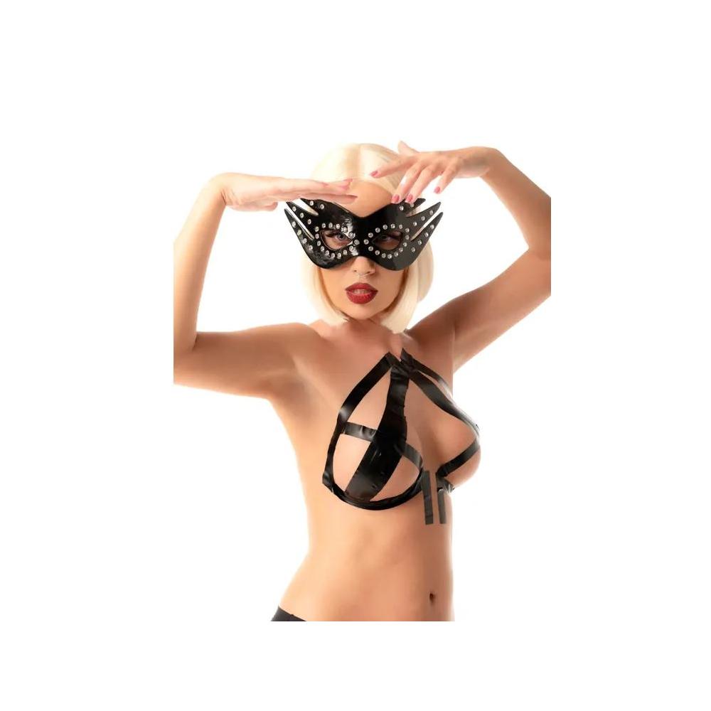 Fantasy Fetish - Maschera per Occhi Sexy in Pelle con Borchie
