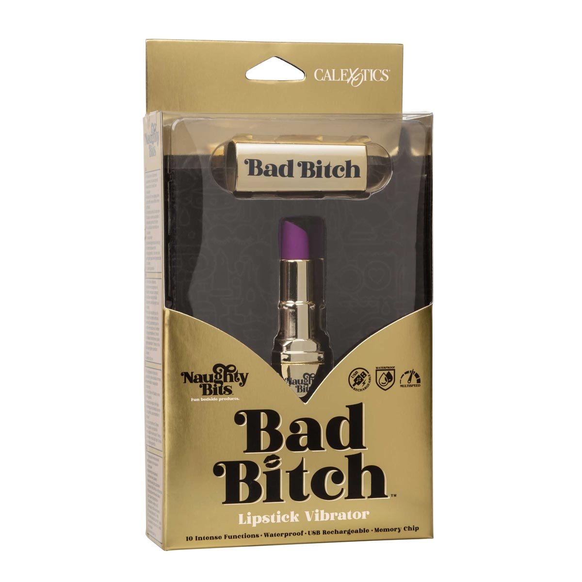 Bad Bitch Lipstick Vibrator Gold