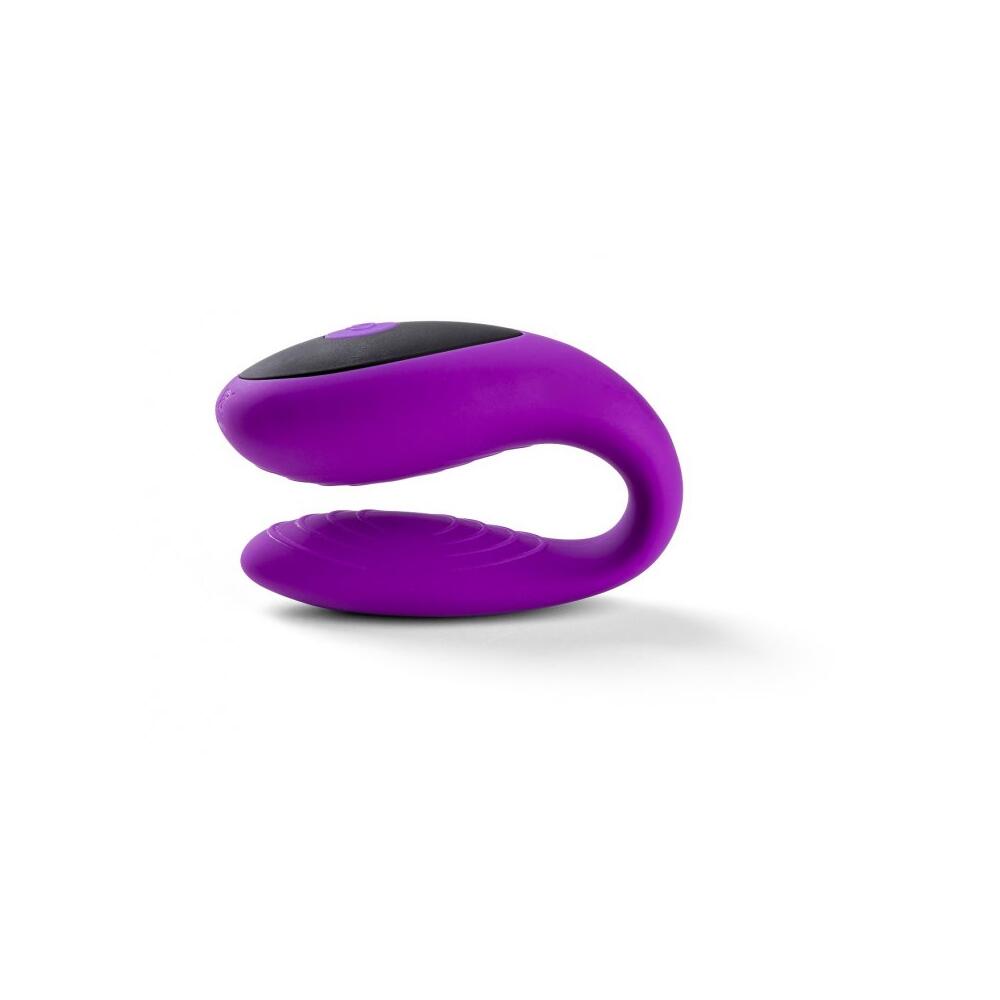 E12 Rechargeable Silicone Couple Vibrating Massager - Purple