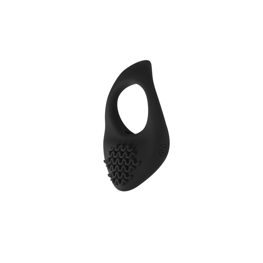 Anello Fallico Vibrante Pure Passion Moonshine - Nero