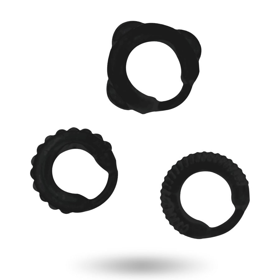 ADDICTED TOYS C-RING SET BLACK