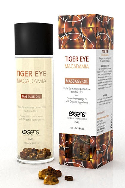 Protective Tiger Eye Macadamia Massage Oil