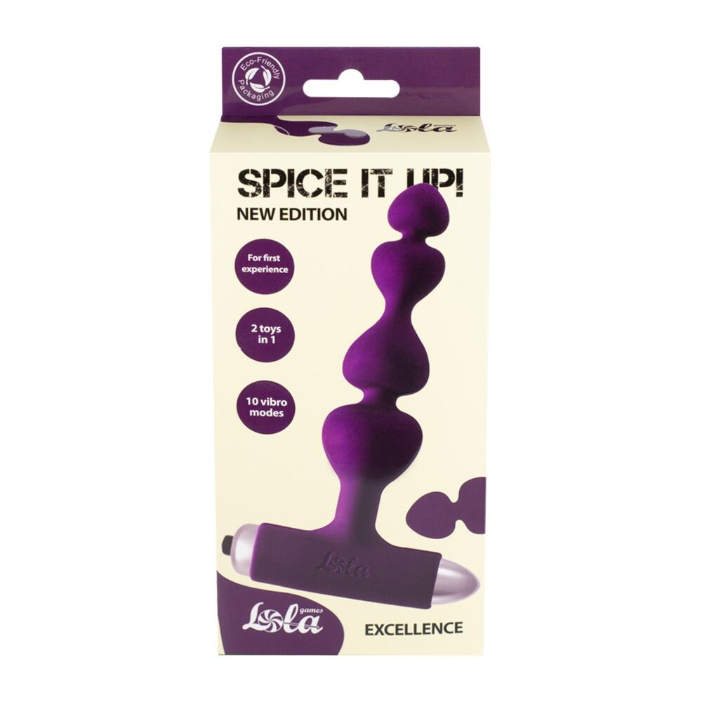 Spice it up Excellence Vibrating Butt Plug - Purple